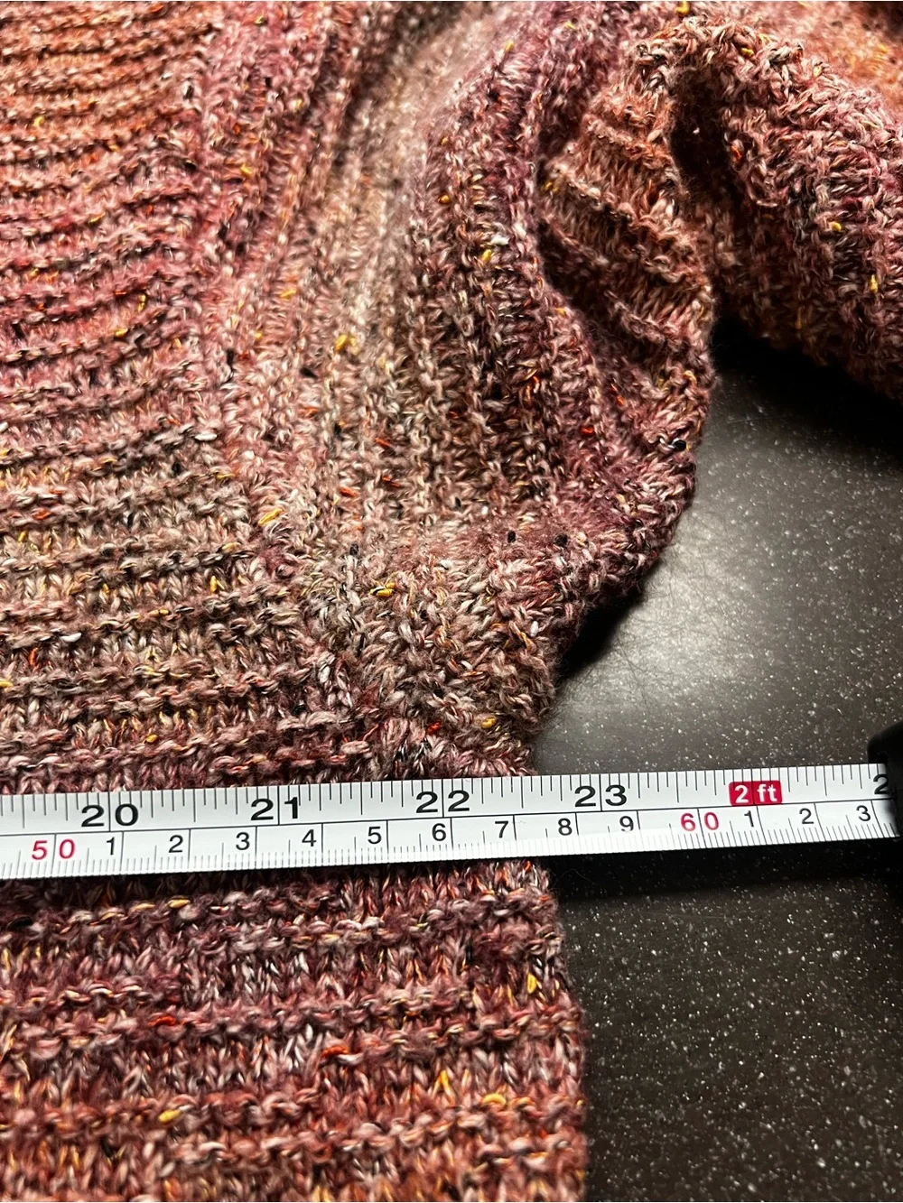 Heathered Pink Crewneck Sweater - Women's Comfortable Knit
